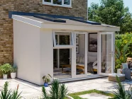 Addroom Conservatory Alternative 4m x 2.5m with Skylights Solid Wall