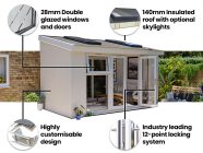 4m x 2.5m Addroom Conservatory Alternative Features