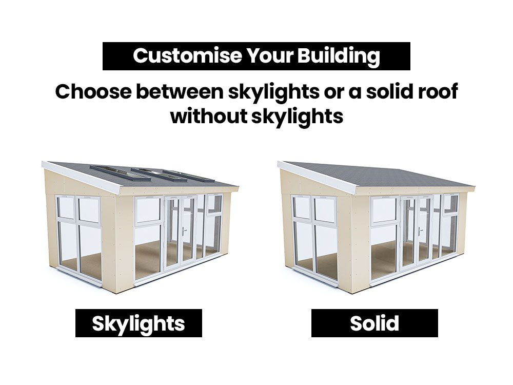 Addroom® Conservatory Alternative With Skylight | BuyGardenPods product image 7