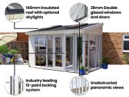 4m x 2.5m Addroom Conservatory Alternative Features