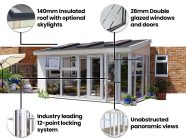 5m x 2.5m Addroom Conservatory Alternative Features