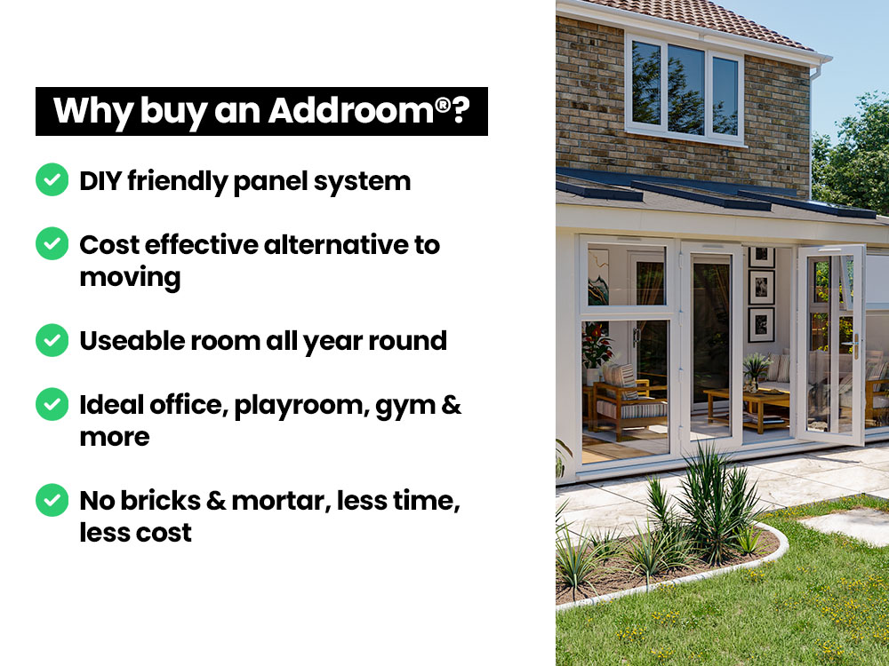 Addroom® Conservatory Alternative With Skylight | BuyGardenPods product image 12