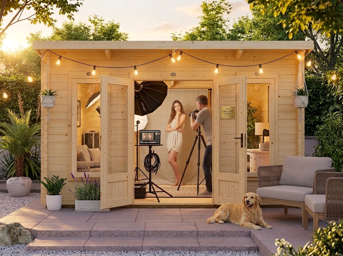 Log cabin on sale
