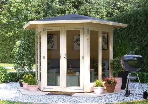 RagePanda Hex Summerhouse 2.5m x 2.2m