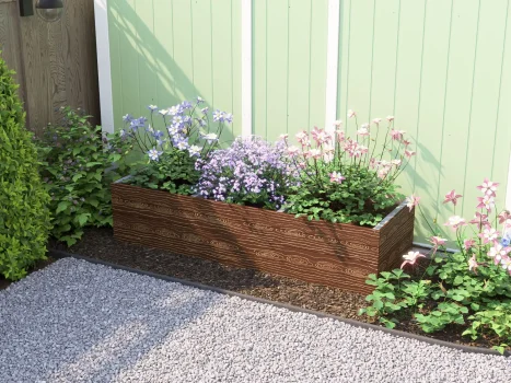 Timber Effect Garden Bed Planter 1800mm x 600mm x 400mm