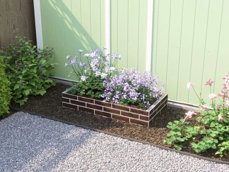 Brick Effect Garden Bed Planter 1200mm x 600mm x 200mm