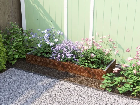 Timber Effect Garden Bed Planter 1800mm x 600mm x 200mm