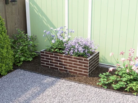 Brick Effect Garden Bed Planter 1200mm x 600mm x 400mm