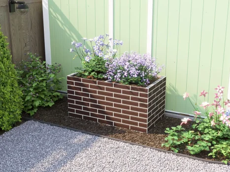 Brick Effect Garden Bed Planter 1200mm x 600mm x 600mm