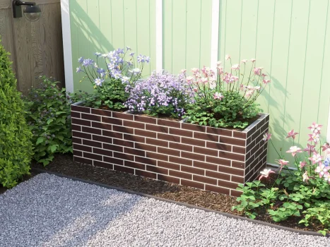 Brick Effect Garden Bed Planter 1800mm x 600mm x 600mm