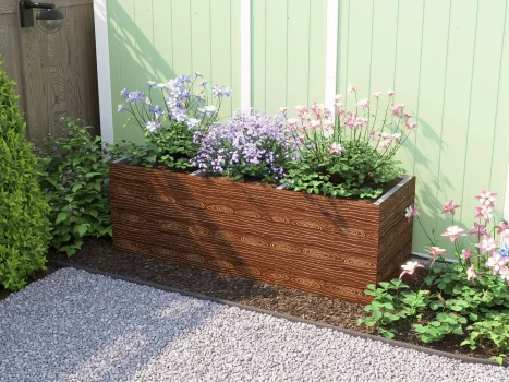 Timber Effect Garden Bed Planter 1800mm x 600mm x 600mm