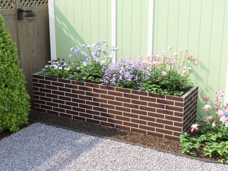 Brick Effect Garden Bed Planter 2400mm x 600mm x 600mm