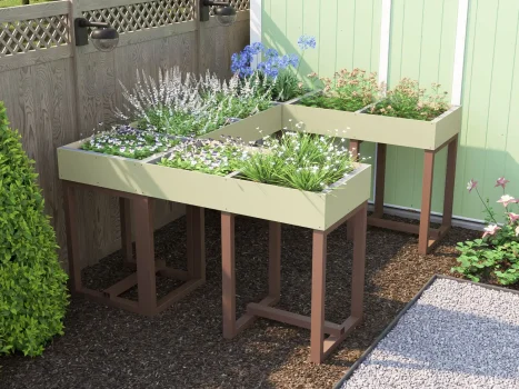Green Elevated Raised Garden Bed 2400mm