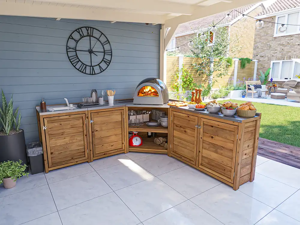 Outdoor-Kitchen-Cabin-J-Sink-Left-Configuration