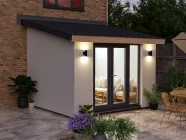 3m x 3m Rendered Addroom Grey uPVC Night