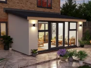 5m x 3m Rendered Addroom Grey uPVC Night