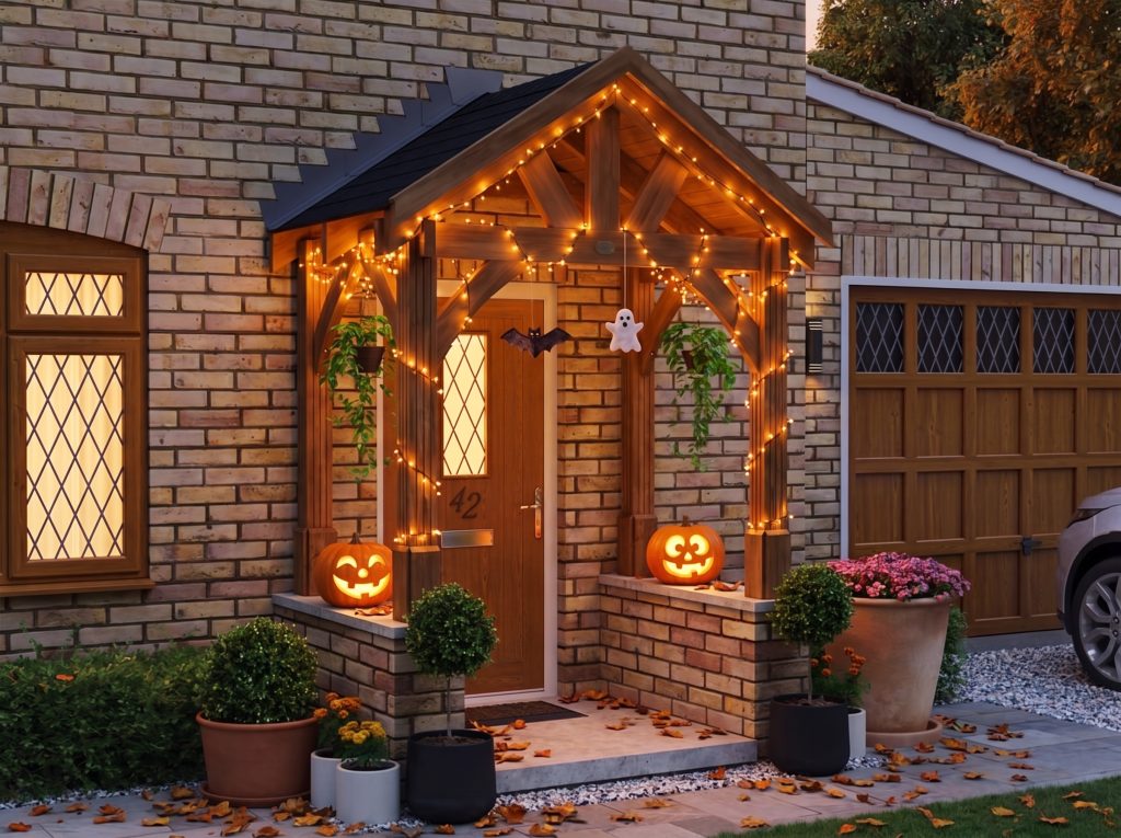 Decorated Porch Halloween 1
