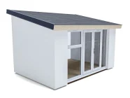4m x 3m Rendered Addroom White uPVC